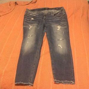 Silver Ankle Skinny Jean